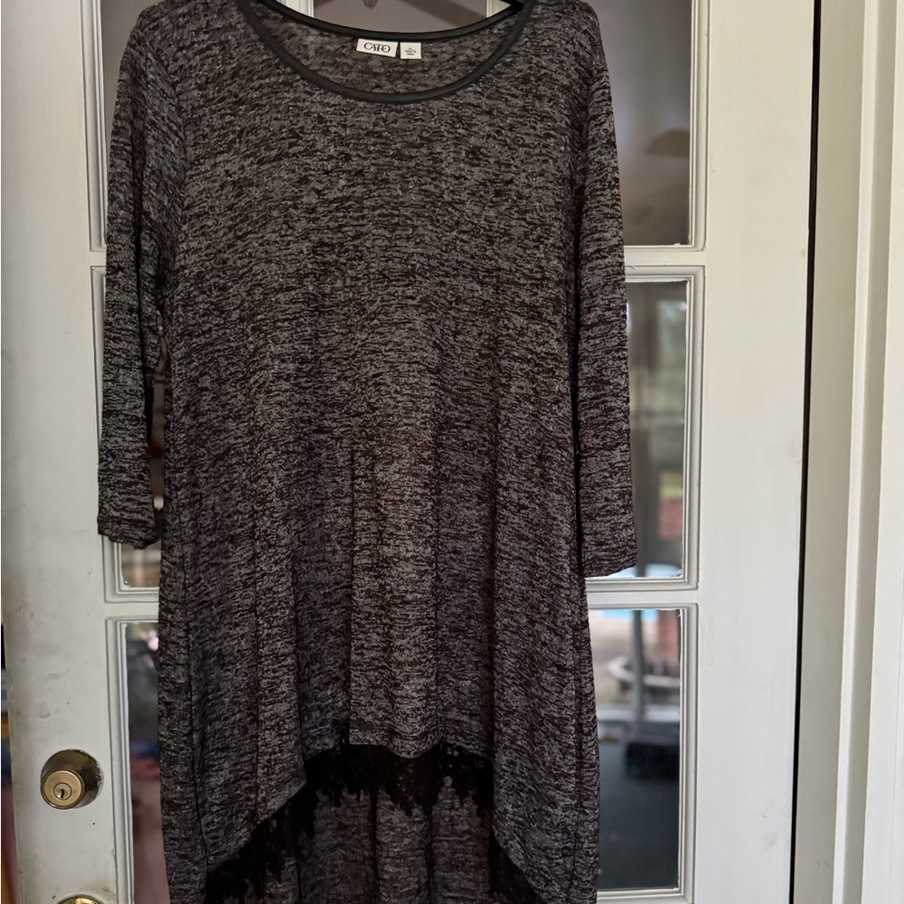 Cato Black 3/4 Sleeve Blouse